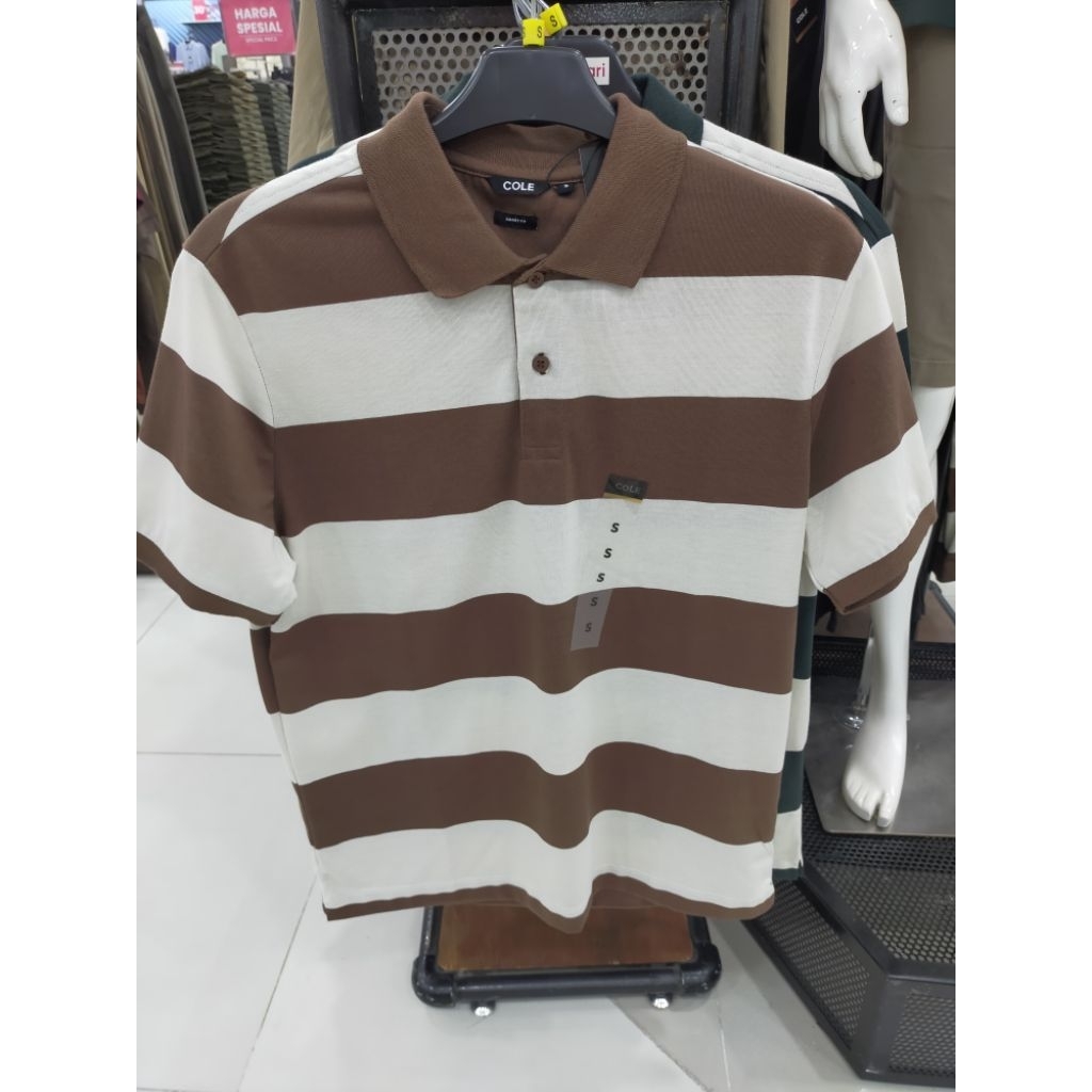Polo Strip Pria COLE ORIGINAL