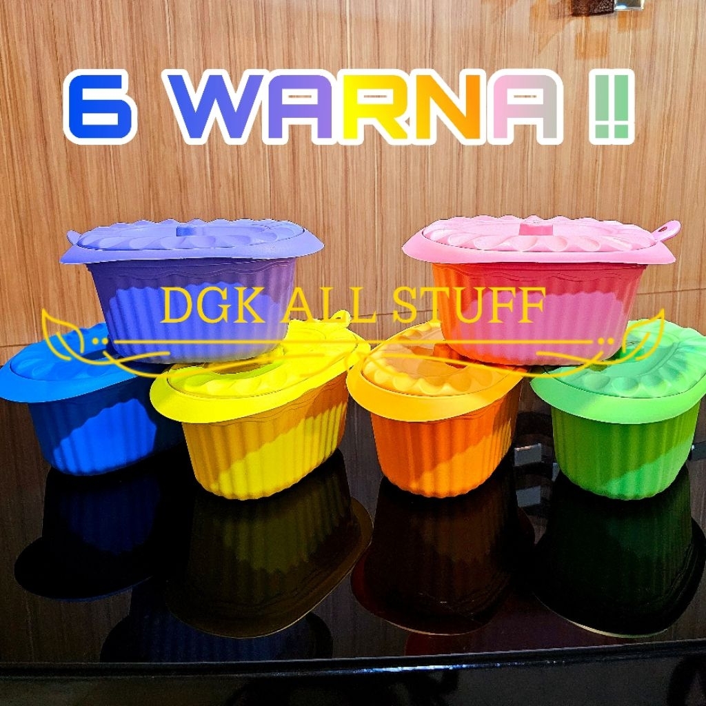 Tempat Wadah Penyimpanan Basi Bakul Prasmanan Saji Makanan Sayur Lauk Nasi Kotak Segi Bulat Oval Pla