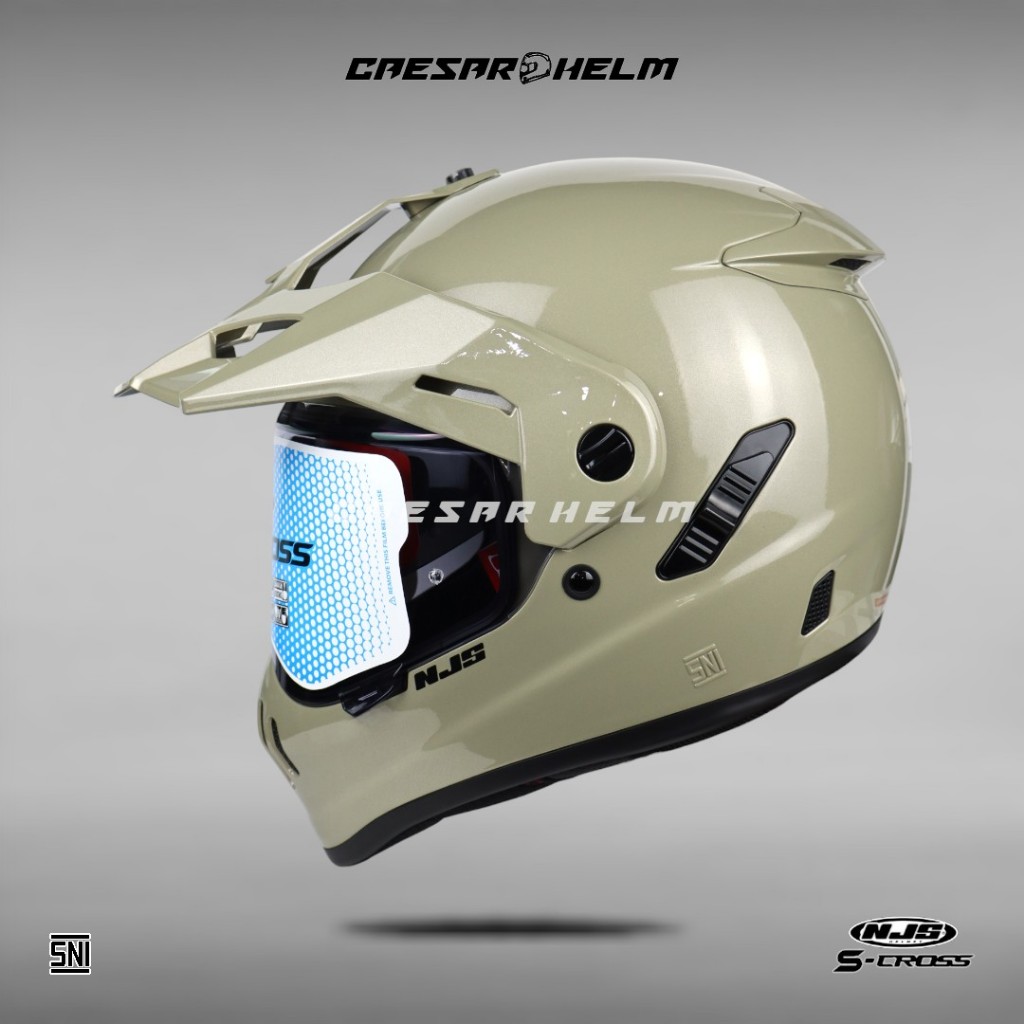 NJS S-Cross Solid - Brooklyn Sand - Helm Touring - Helm Half Face