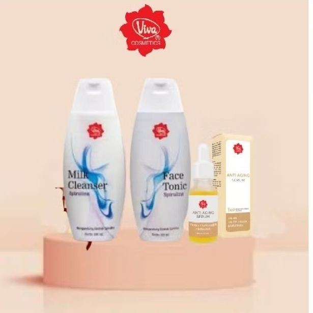 Paket Viva Kosmetik Skincare Glowing Whitening Flek Membandel