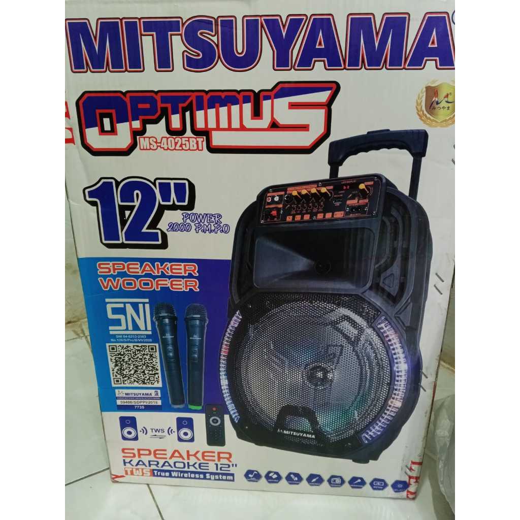 Speaker Portable / Speaker Aktif 12 inch Mitsuyama MS-4020BT series Optimus