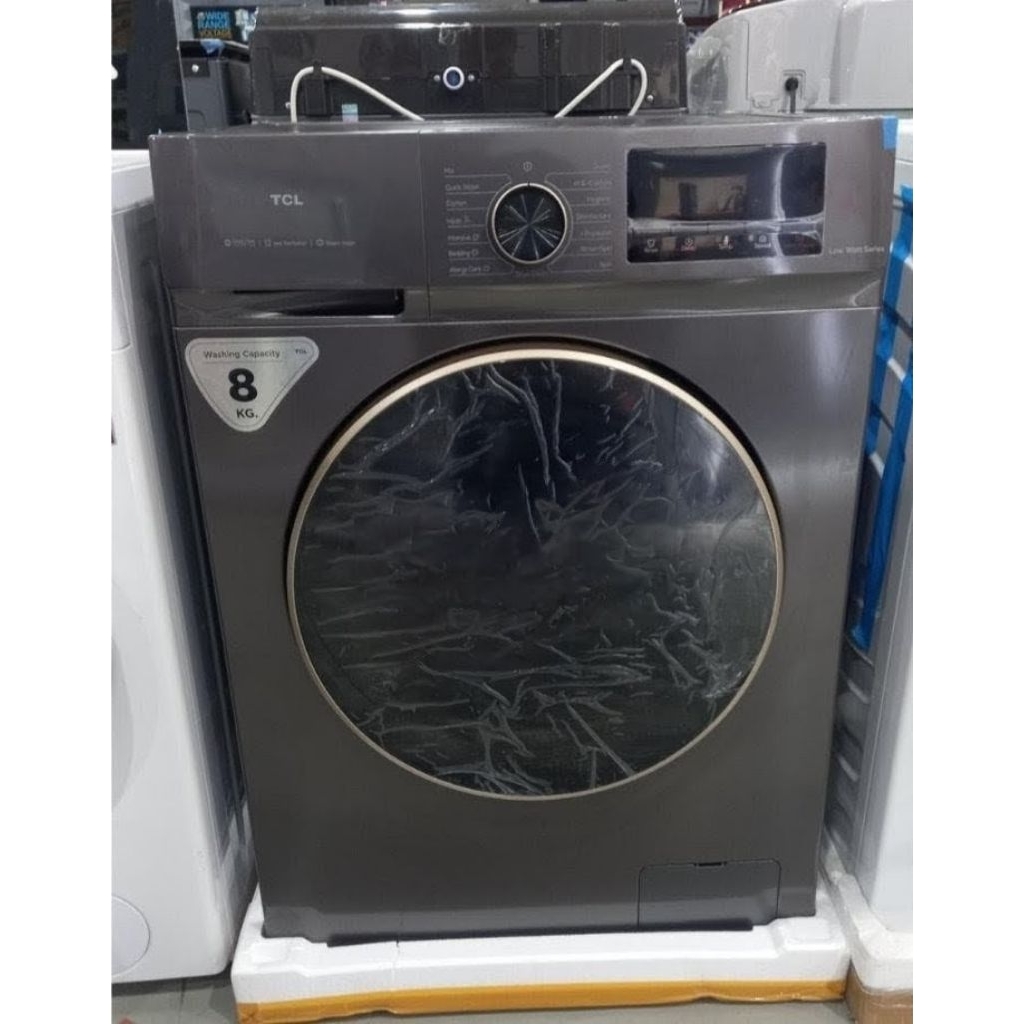 TCL TWF85-P11DG P11 Mesin Cuci  Front Loading Washing 8.5 Kg TWF85-P11DG