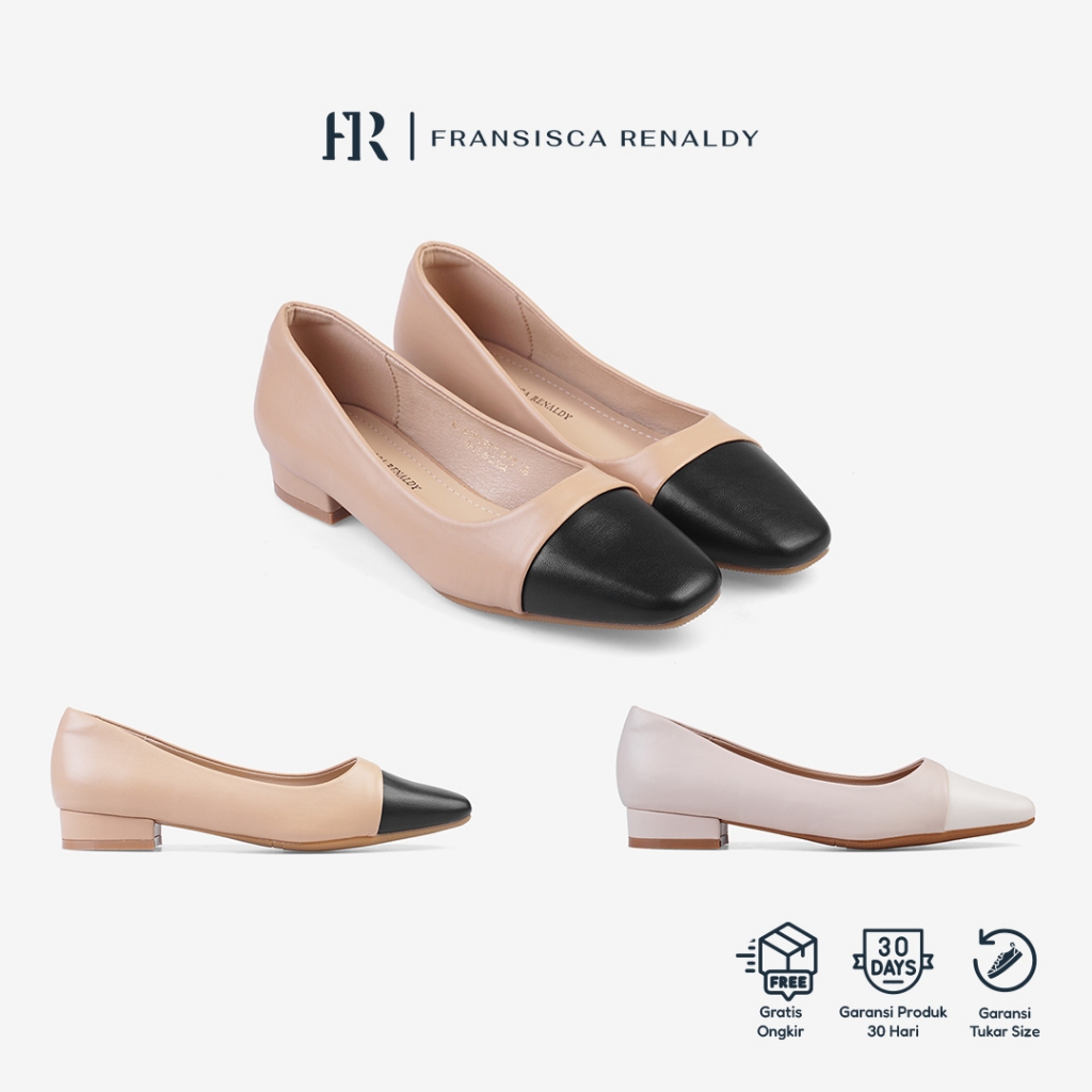 Fransisca Renaldy Sepatu Heels Two Tone Wanita L.Ametyst