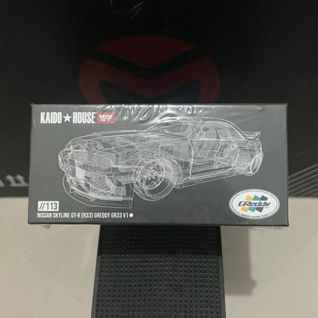 Kaido House Mini GT Nissan Skyline GT-R R33 Greddy GR33 V1 Kaido Skyline R33 Greddy GR33