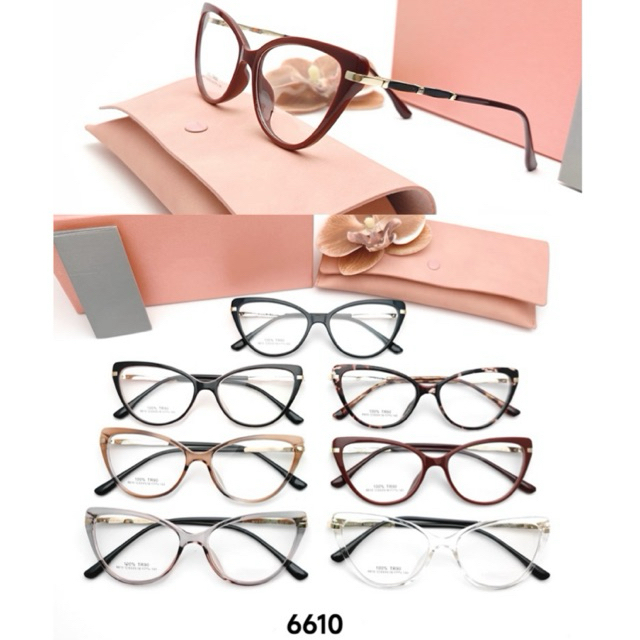 kacamata wanita fashion korean cat eye 6610