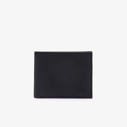 LACOSTE ORIGINAL STORE 100% - Men's Classic Small Folding Wallet