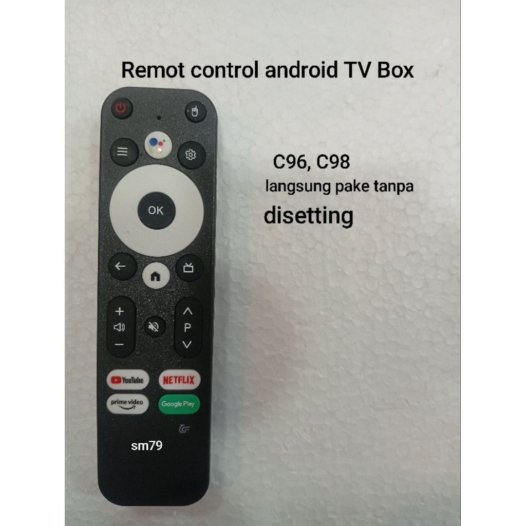 Remot control android tv box mini C98 / C96 langsung pake tanpa harus disetting