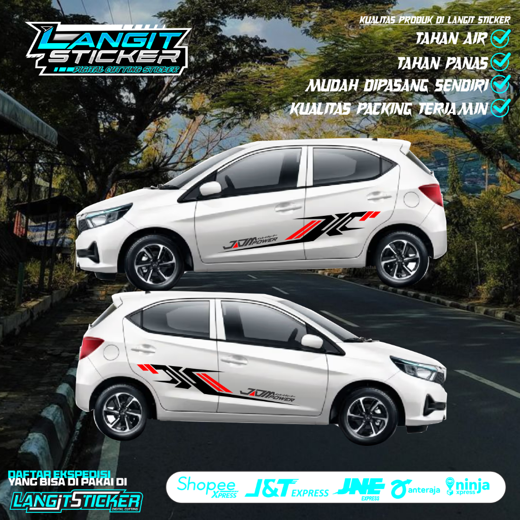 NEW Stiker mobil HONDA ALL NEW BRIO stiker mobil brio sticker brio stya sticker all new brio satya