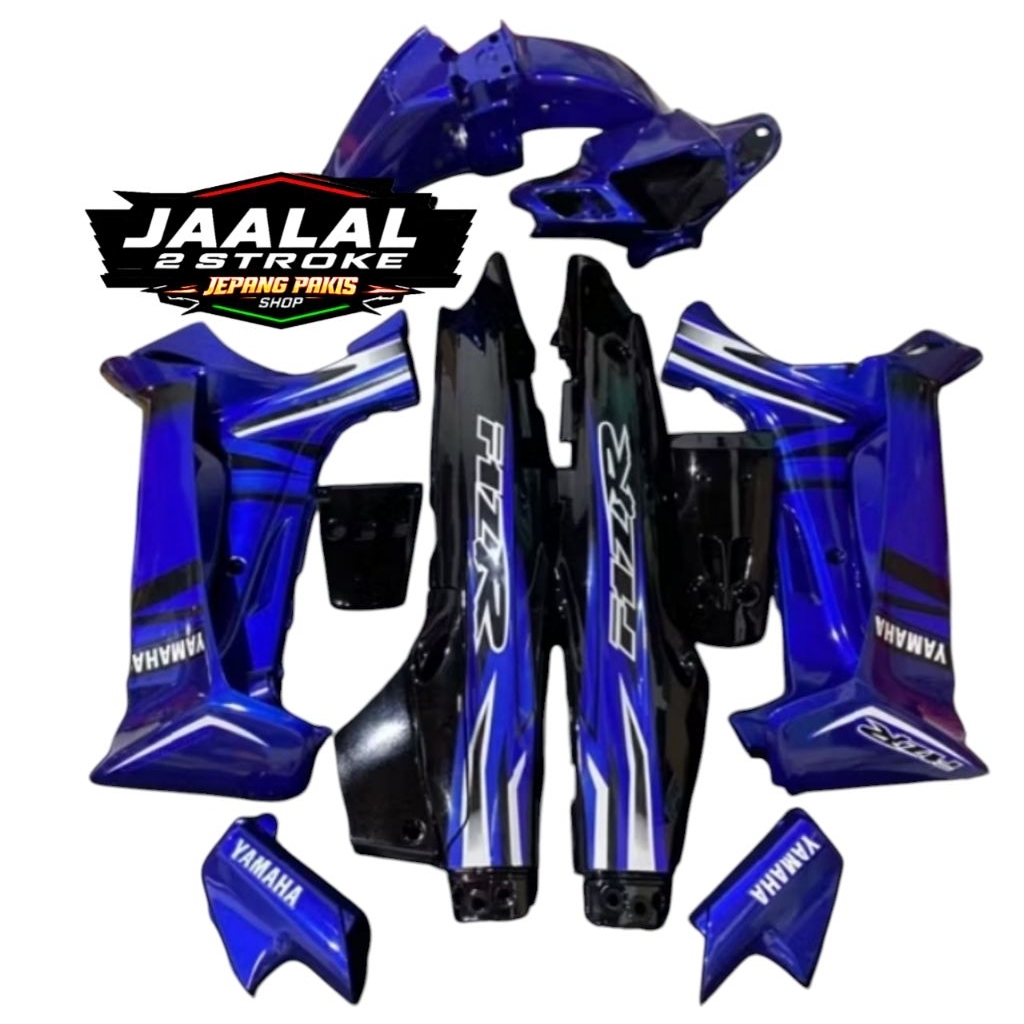 PROMO Paket Body Full Set Yamaha Fiz R FizR F1z R Vega R Lama Old Warna Biru Kombinasi Hitam Glossy 