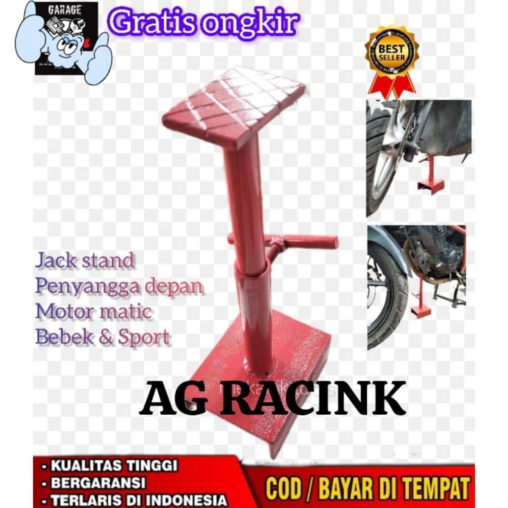Jack stand penyangga Ganjal Mesin Motor Matic Bebek Sport Dongkrak Depan Motor TERMURAH...