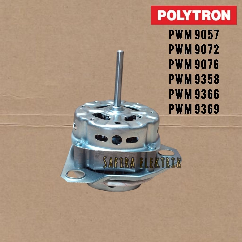 DINAMO WASH POLYTRON 9 KG PWM 9057 9072 9076 9358 9366 9369 / MOTOR PENCUCI MESIN CUCI 2 TABUNG POLY