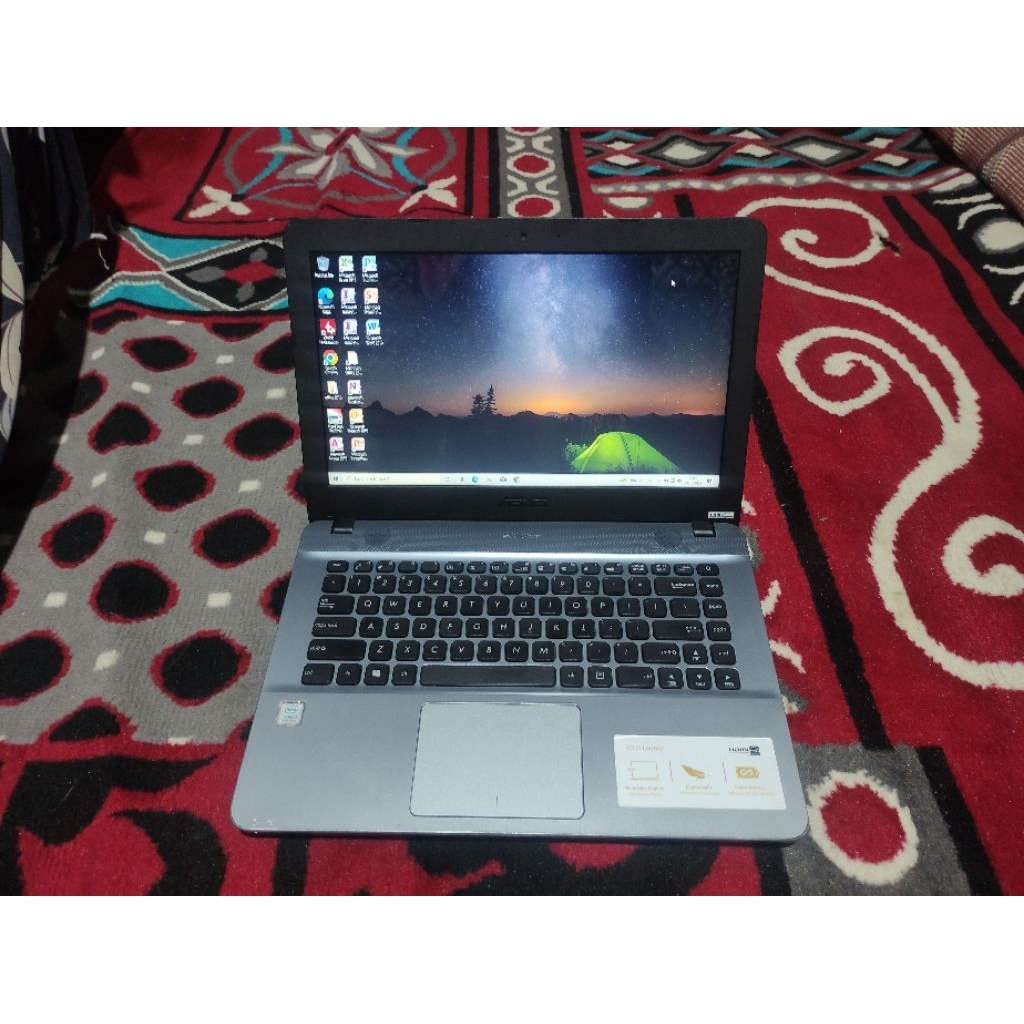 A926 Laptop Asus X441U Ram 12gb HDD 500gb core i3 gen8 Siap pakai