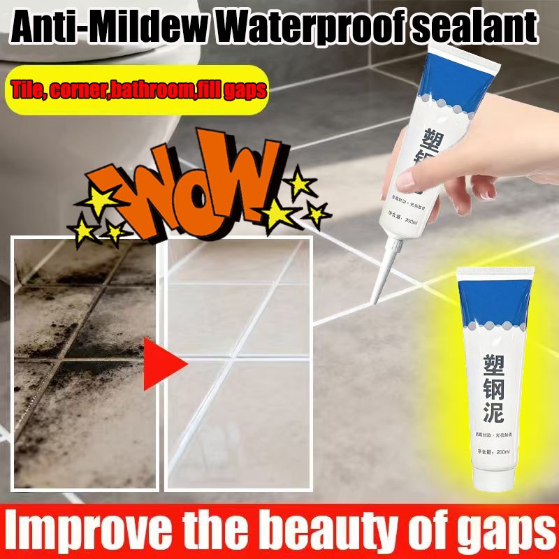 Lem Nat Keramik Kamar Mandi Waterproof- Pasta Sealant Lem Besi Plastik Anti Air Anti Jamur Tahan Pan