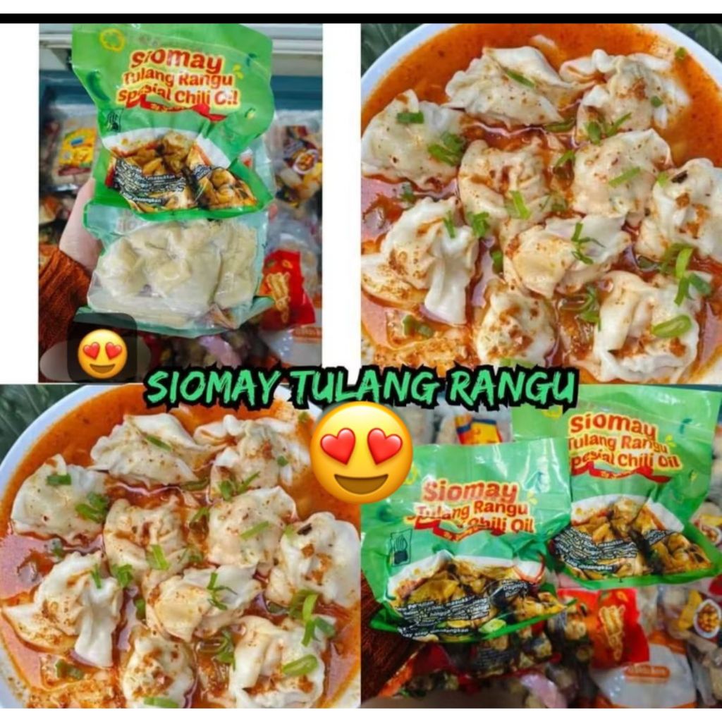 SIOMAY TULANG RANGU ISI 5 YUK NING KUAH PEDAS FROZEN FREE CHILI OIL
