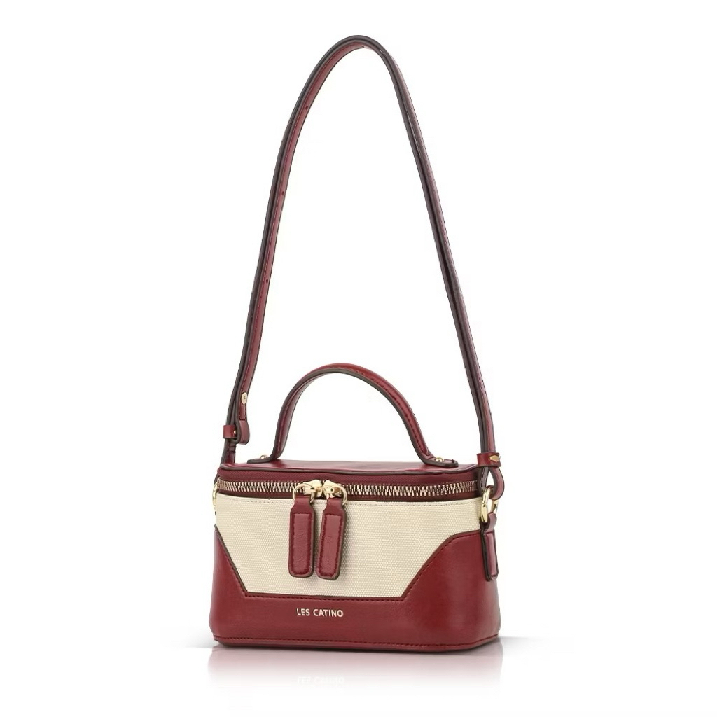 original Les Catino tas wanita Jennie Pique Top Handle