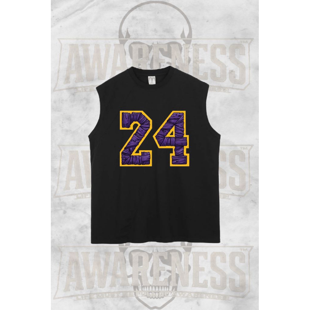 AWARENESS- Tshirt singlet lekbong pria kekinian SIMPEL 24 hitam keren