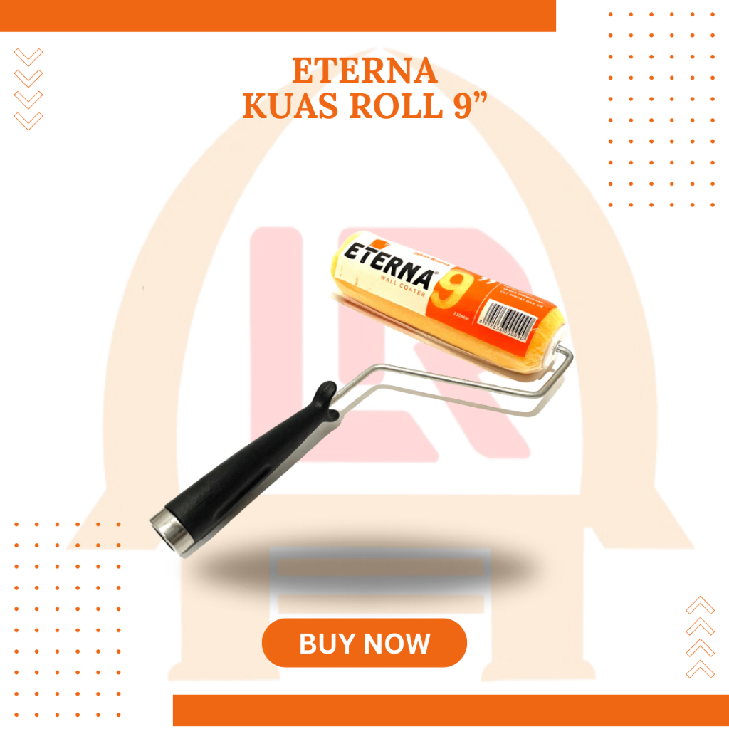 ETERNA Kuas Roll 9 inch | Kuas Roll Eterna 9 Inch | Kuas Roll Dinding | Roller Cat Tembok