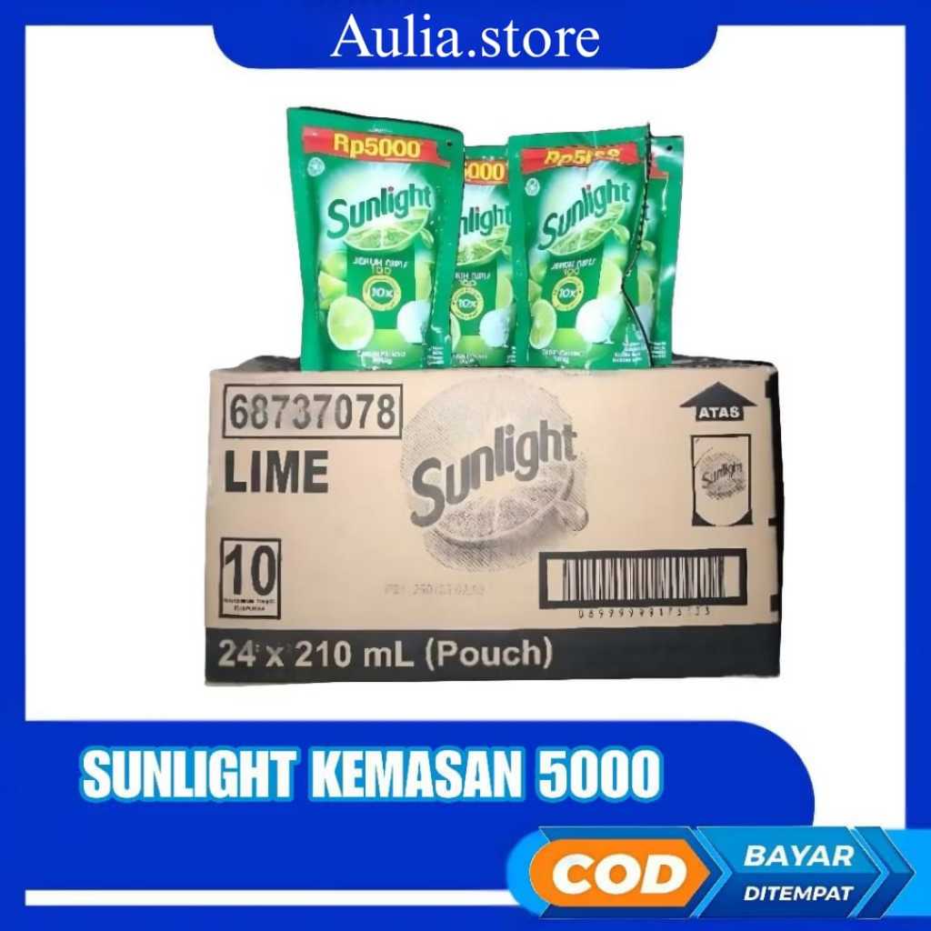 Sunlight 210ml Kemasan 5000 1 Dus ( Isi 24pcs )