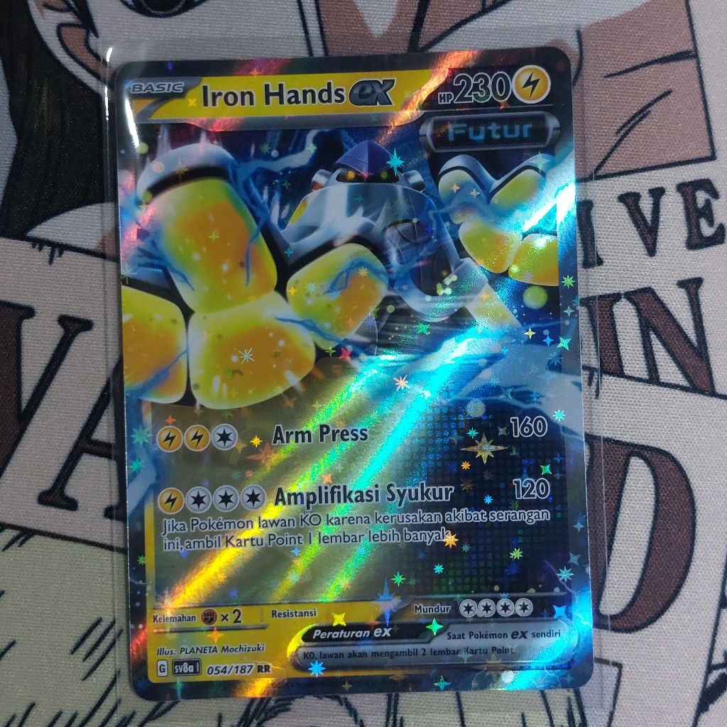 Iron Hands EX RR SV8a Pokemon TCG Indo
