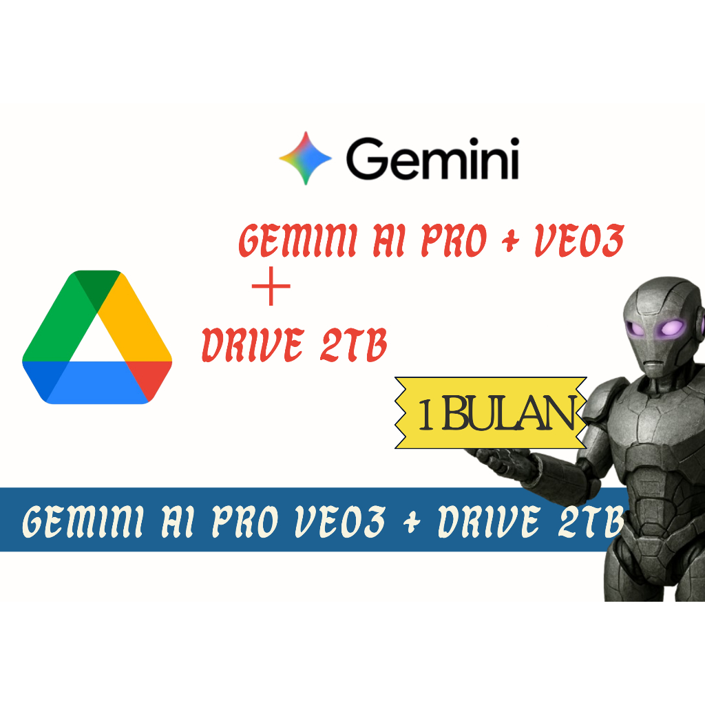 Gemini Pro 1 Bulan + Google Pro