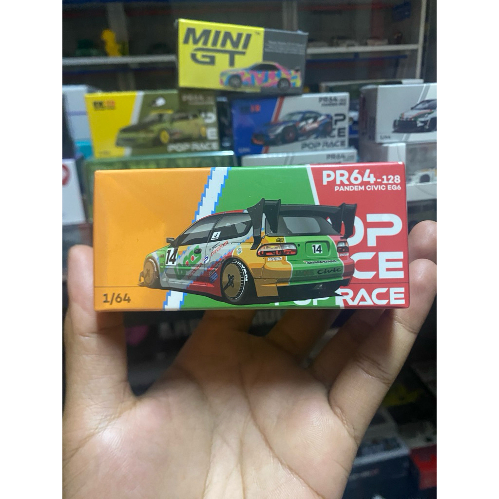 POP RACE CIVIC EG PANDEM HIJAU KUNING MERAH