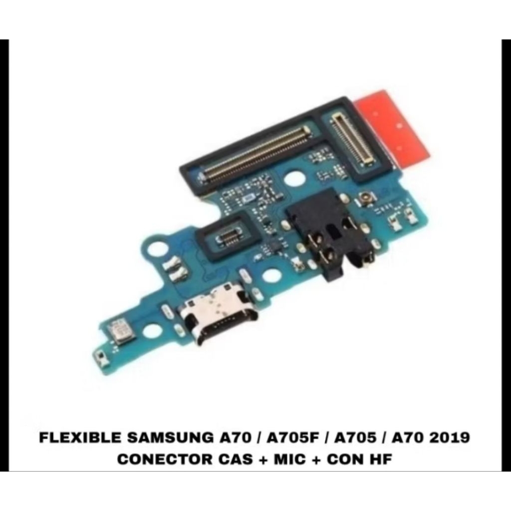 flexible konektor cas papan cas connector charger Samsung galaxy a70 + ic original