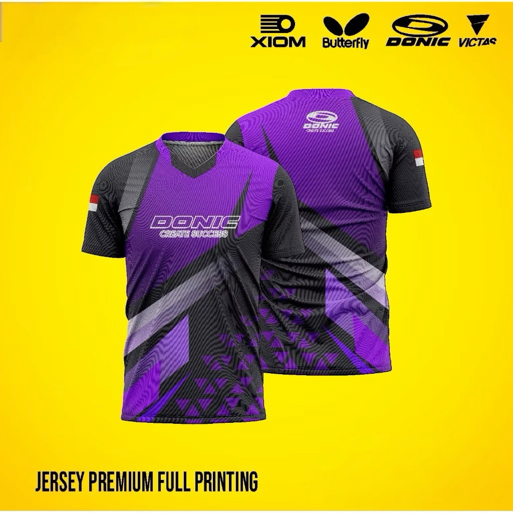 Baju Pingpong | Jersey Pingpong | Baju Tenis Meja | Jersey Tenis Meja  Printing Custom Free Name Set