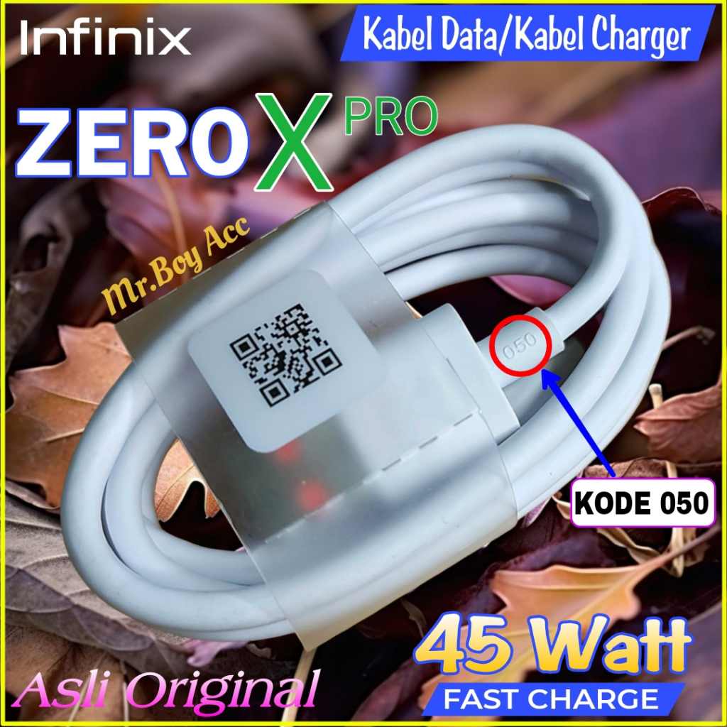 Infinix ZERO X PRO Kabel Charger 45Watt Usb Type C Fast Charge Original Infinix