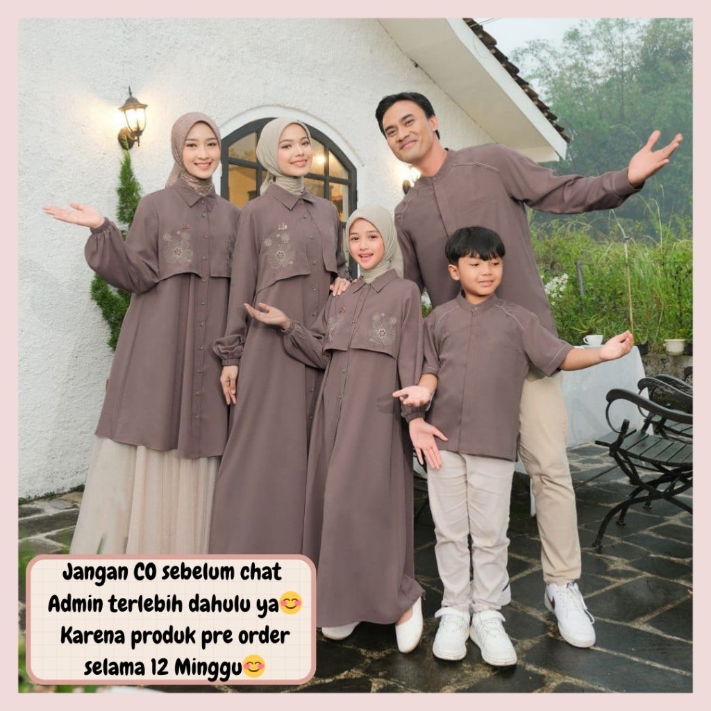 Seruni sarimbit lebaran 2026 by Aden Basic OPEN PRE ORDER (READY FEBRUARI 2026) Family set couple ke