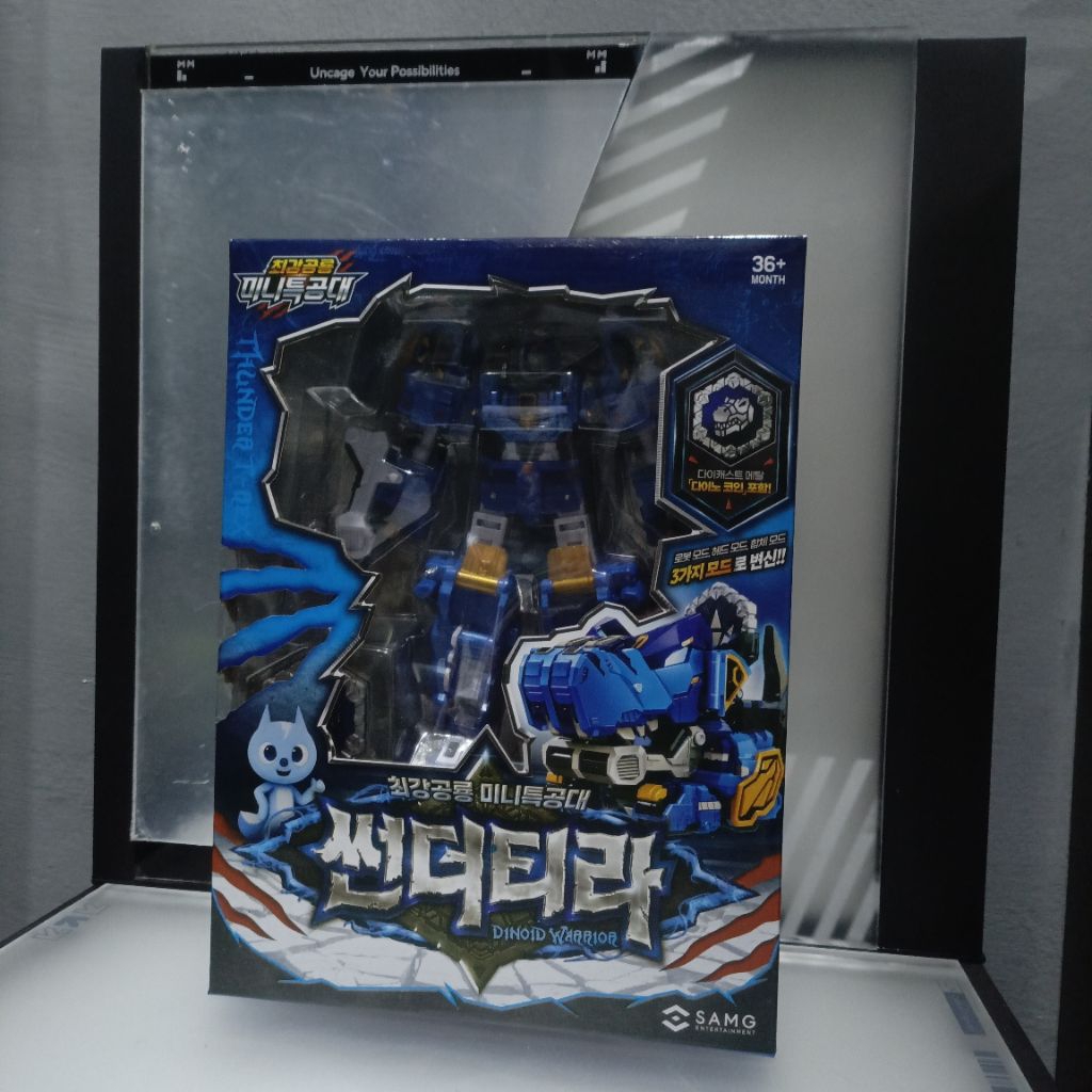 Thunder T-Rex / Thunder Tyra - Tyrannosaurus - Lengan Kiri Biru - MiniForce Dinoid Thunder T-Rex - S