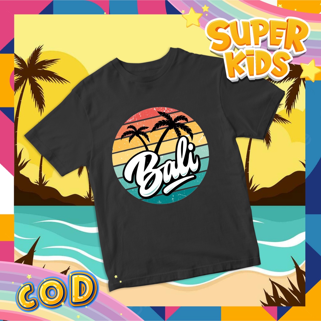 Kaos Anak UNISEX BALI TRAVEL EDITION Laki Laki Perempuan