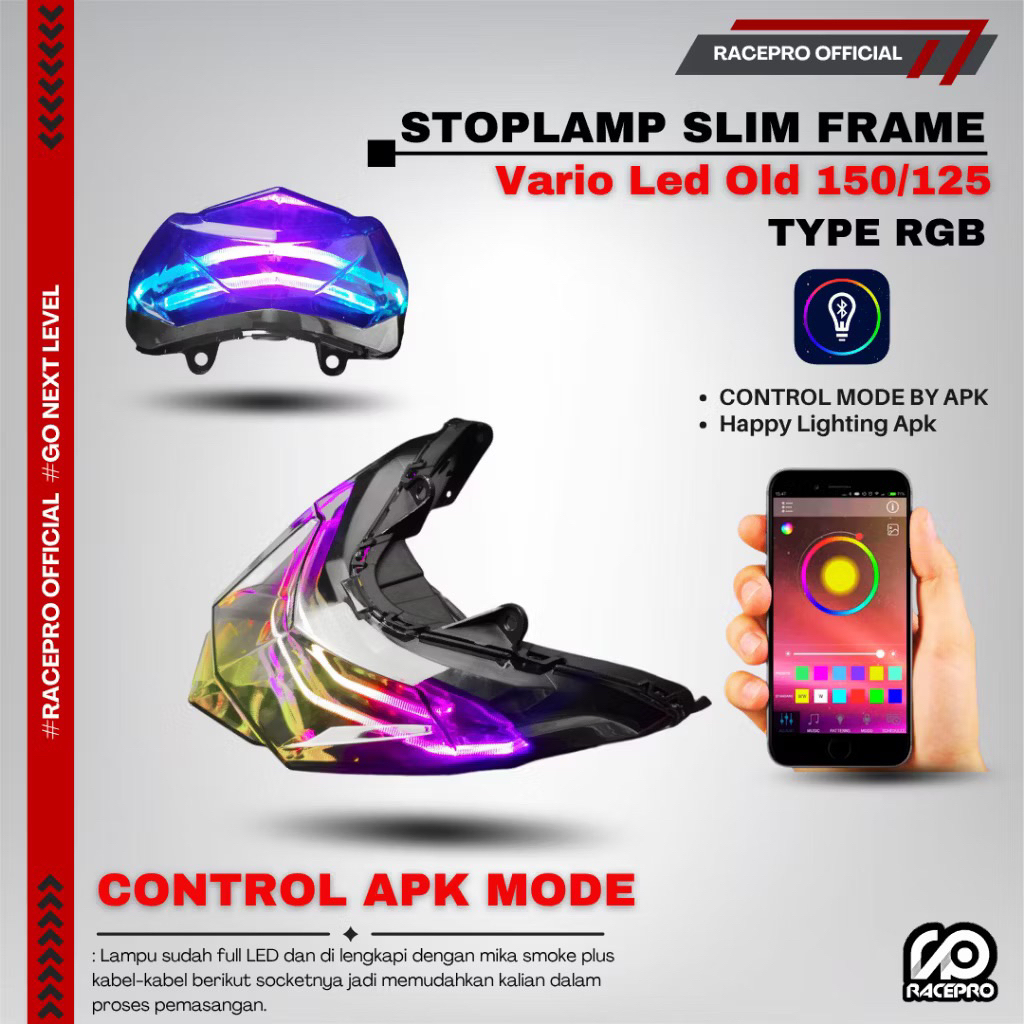 Stoplamp slim frame race pro for VARIO 125/150 led OLD