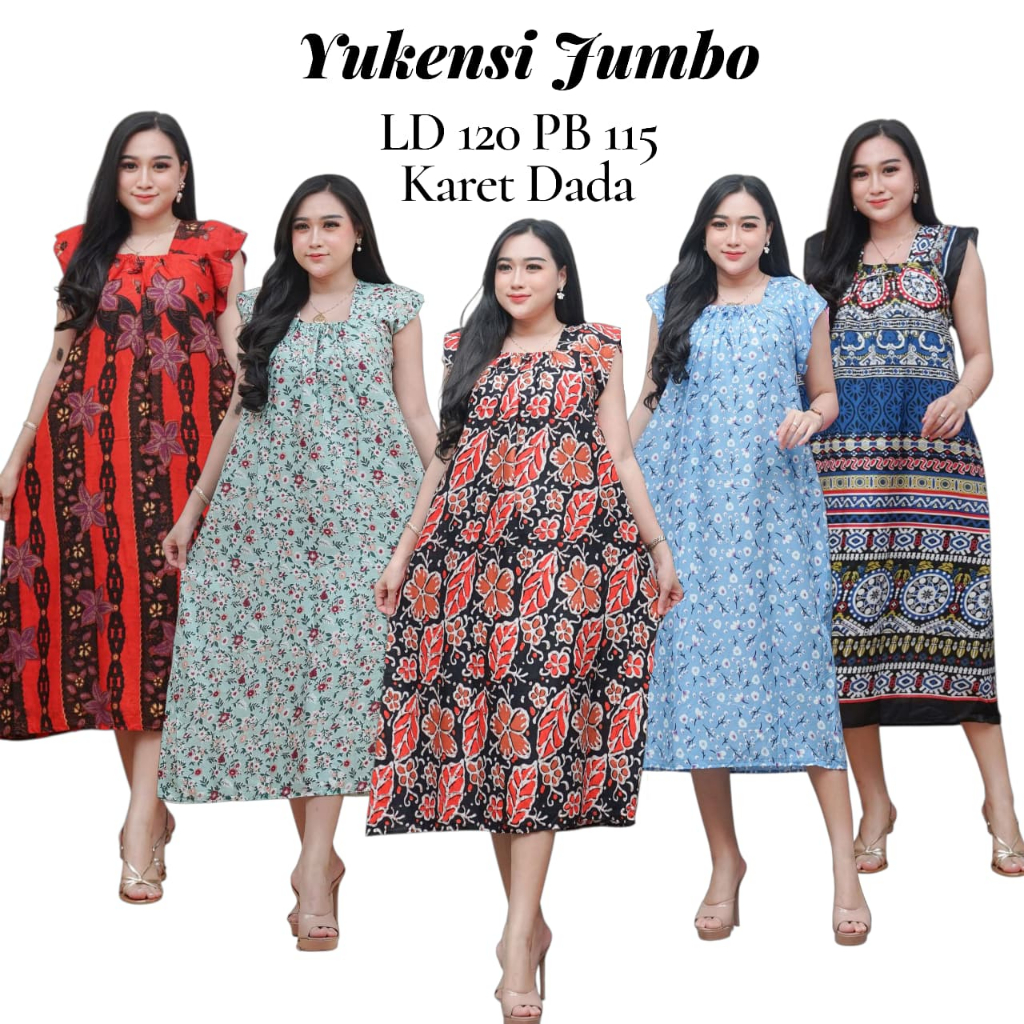 Paket 3 Pcs Yukensi Jumbo Ld 120 Bahan Rayon Adem