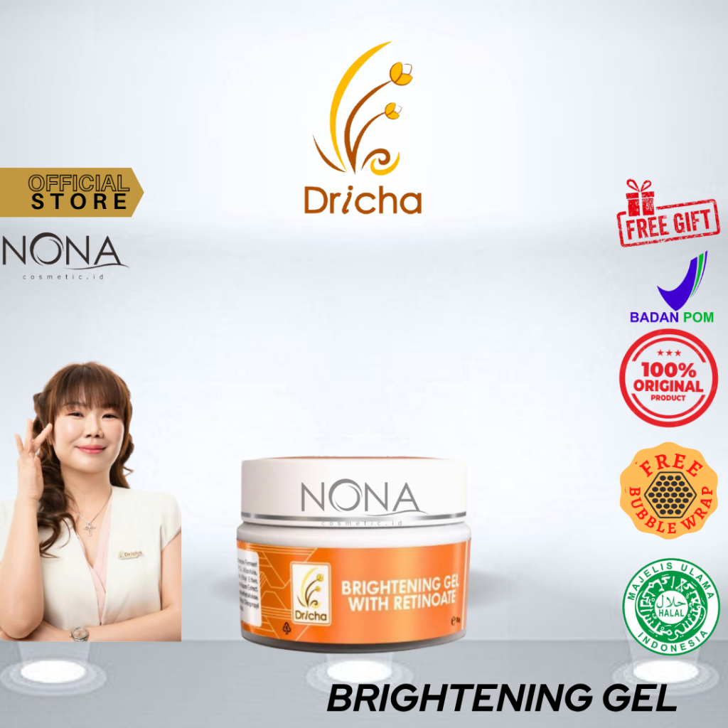 DRICHA BRIGHTENING GEL untuk Jerawat dan Flek BPOM & HALAL by Dr.ika