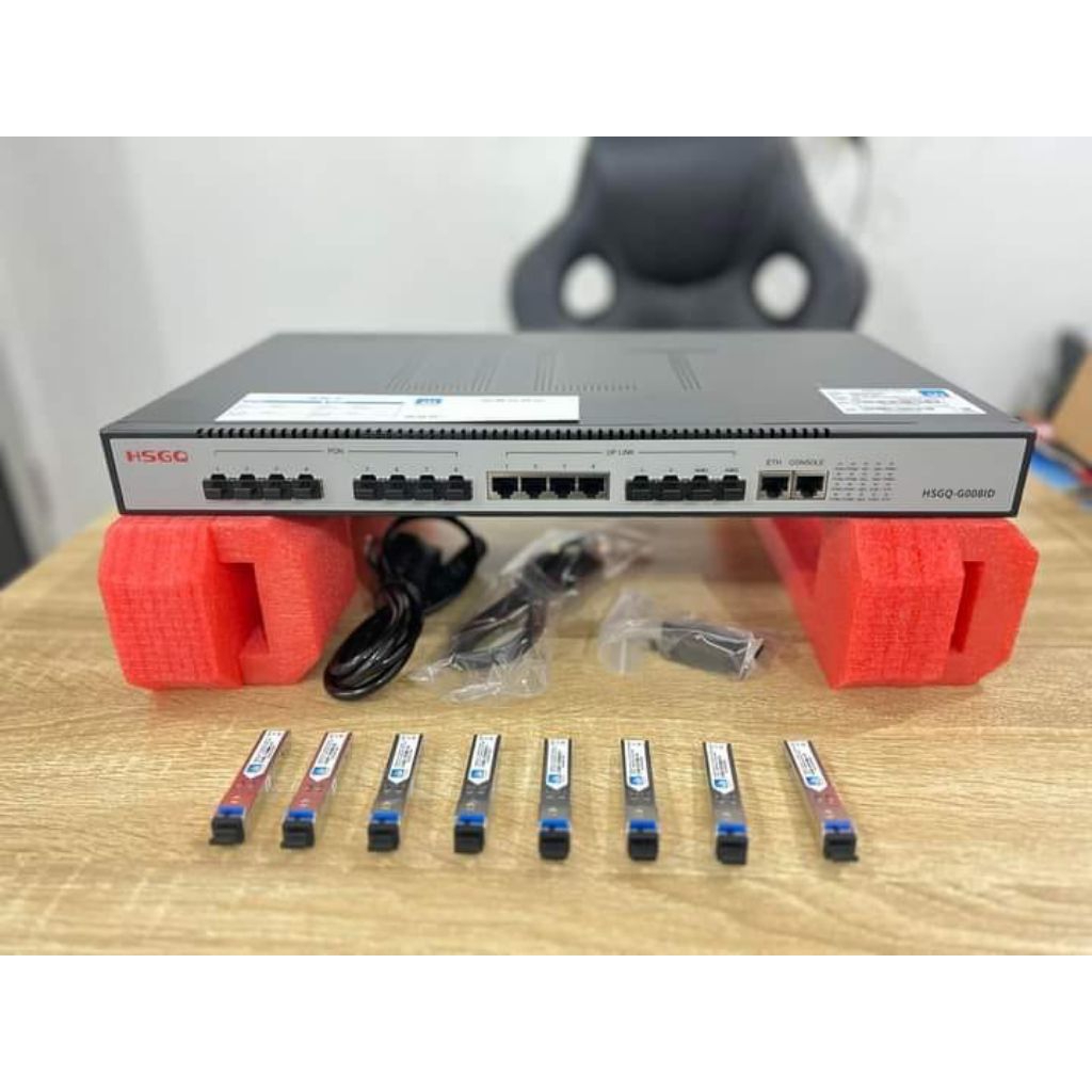 OLT HSGQ GPON 8 PORT PON G08ID UPLINK 10G 128 USERS PER PON