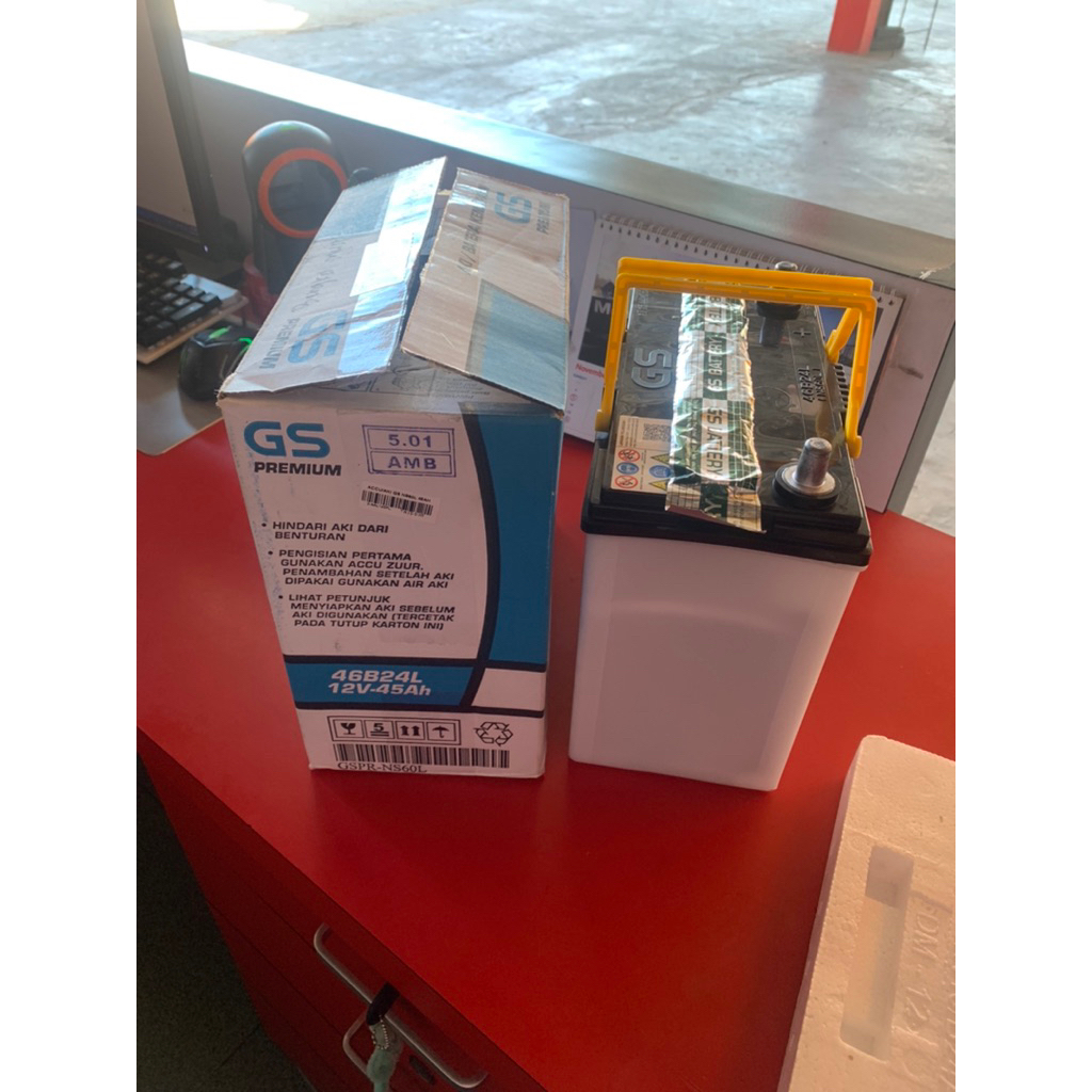 Aki Gs NS60L Premium/Aki basah Grand Livina/Livina/Latio/Honda City