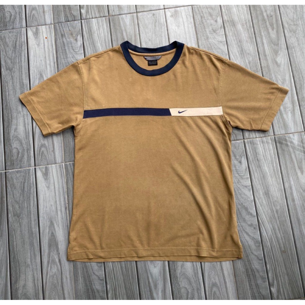 kaos nike script vintage y2k brown travis scott