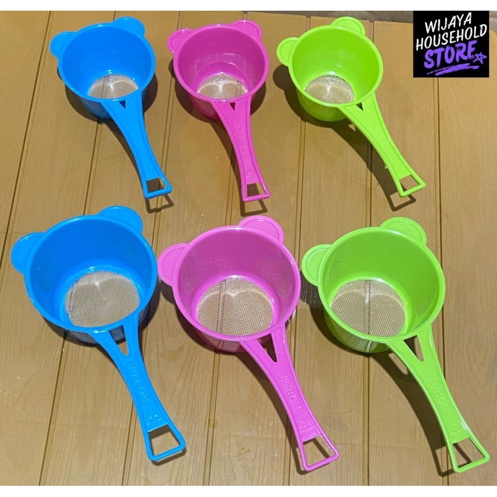 Saringan Teh Plastik / Saringan Teh Gagang / Saringan Teh