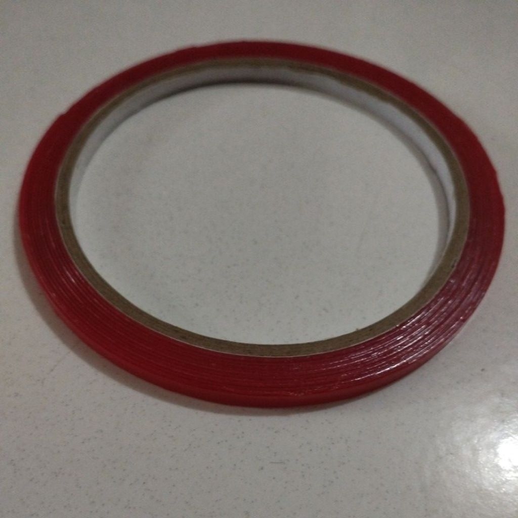 Double Tape Bening Tipis 0.5mm Lebar 4mm