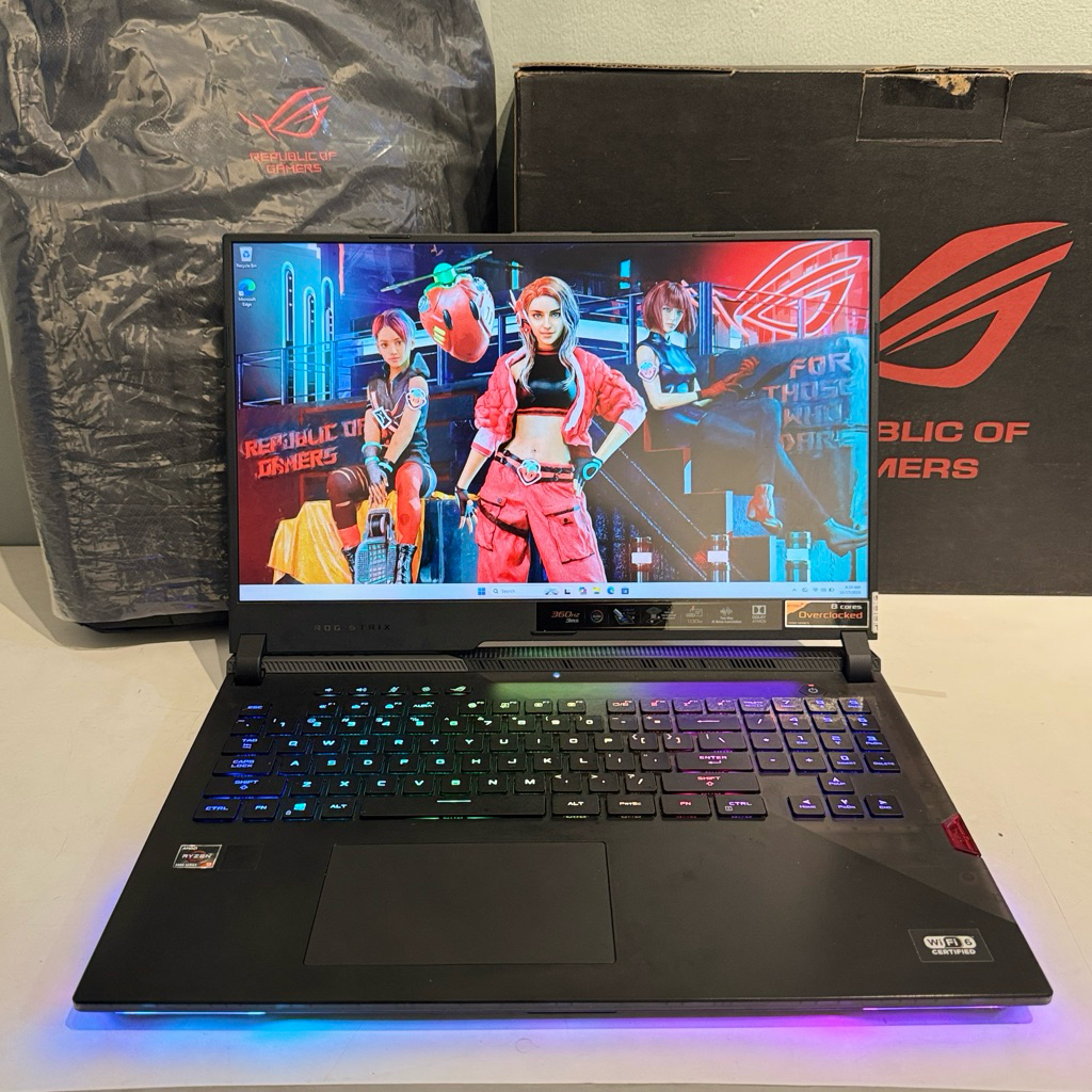 LAPTOP GAMING HIGH END ASUS ROG SCAR G733QSA RTX3080 16GB/ RYZEN 9 5900HX 64GB/1TBSSD 360HZ