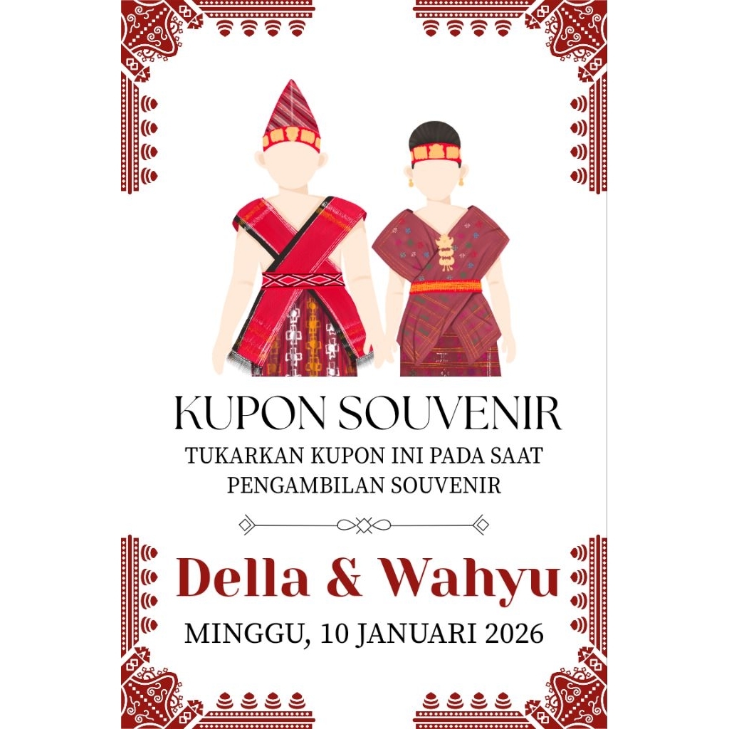 KUPON SOUVENIR / TAG SOUVENIR