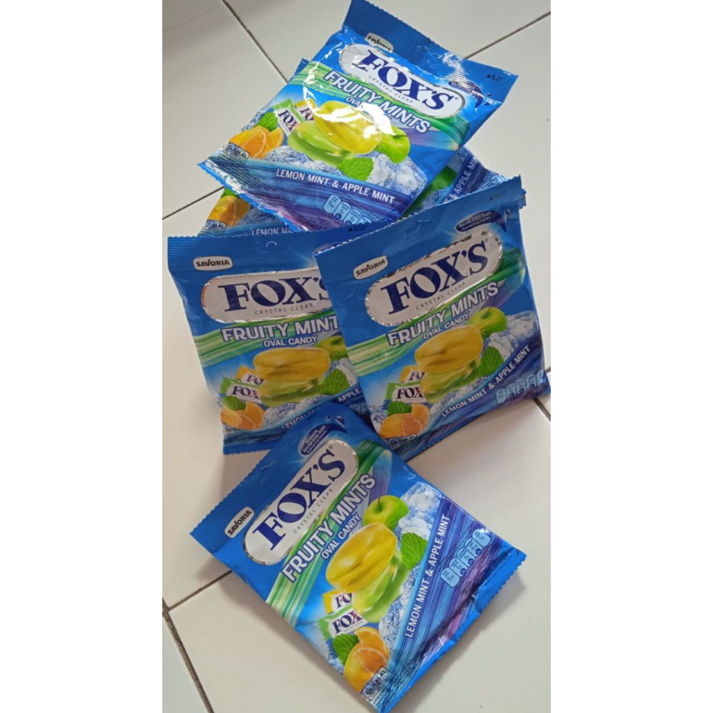 Permen Fox Fruity Mint 125gr