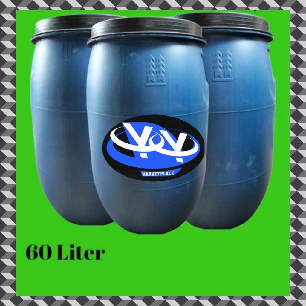 drum/tong plastik 60liter murah