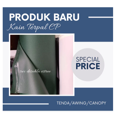 Kain Terpal Bahan CP CV Lembaran Kain Kap Jeep (CP) Untuk Awing Tutup Cover Mobil Tenda Tentara Cano
