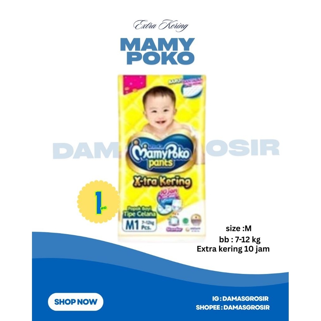 MAMYPOKO MAMY POKO PAMPERS POPOK BAYI ANAK KEMASAN SACHET