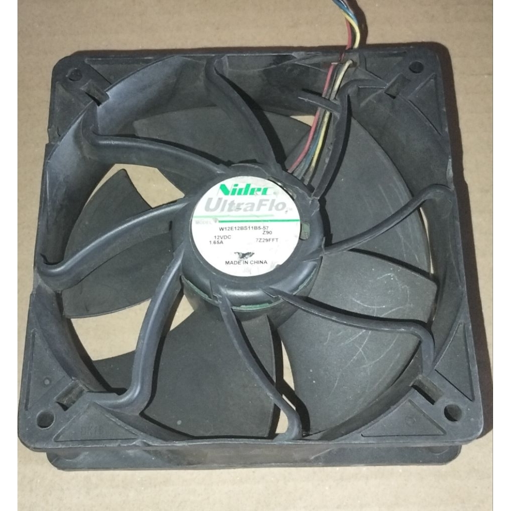 KIPAS HIGH SPED 12x12 12V 1.65A T 3.8CM BEKAS