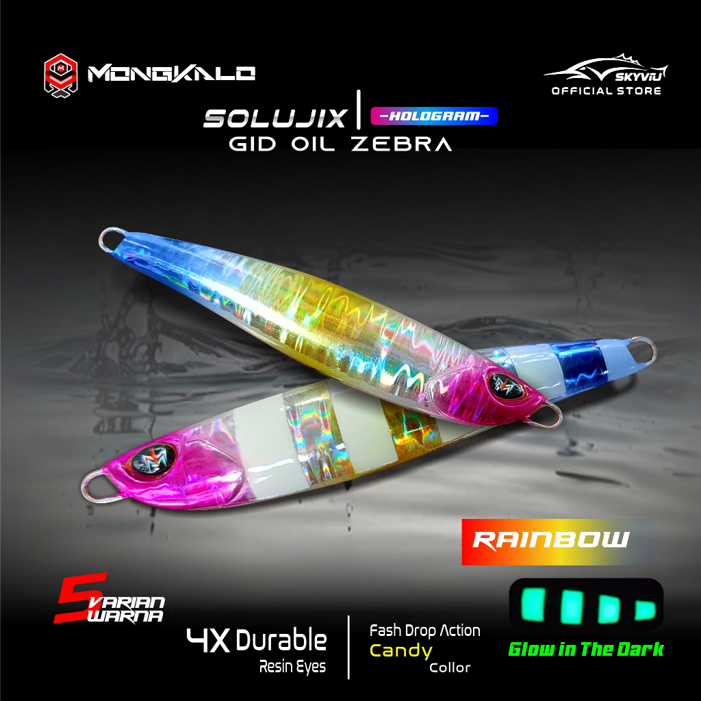 Mongkalo Solujix Minyak GID-Zebra noMotif Candy 10 Rainbow