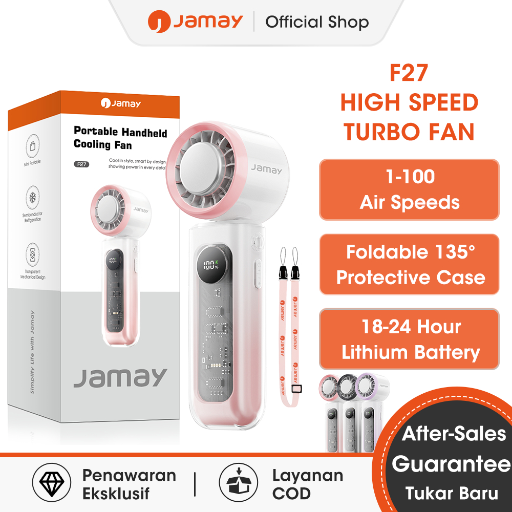 [NEW] Jamay F27 Kipas Angin Portable Pendingin - Semiconductor Cooling Technology, Desain Mekanik Tr