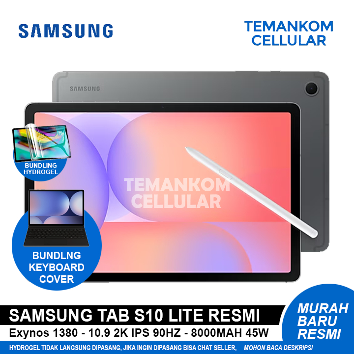 Tab Samsung S10 LITE 5G 6/128 6GB 128GB S pen tab S10LITE Garansi RESMI SEIN Indonesia