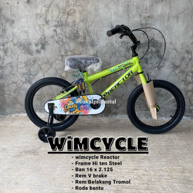 Sepeda Anak Cowok BMX ring 16 wimcycle Reactor  Big Daddy | Sepeda anak wimcycle | Sepeda BMX wimcyc